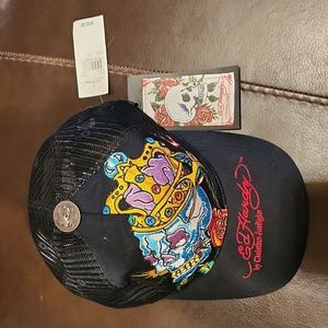 A big logo truck cap , Ed Hardy by Christian Audigier.